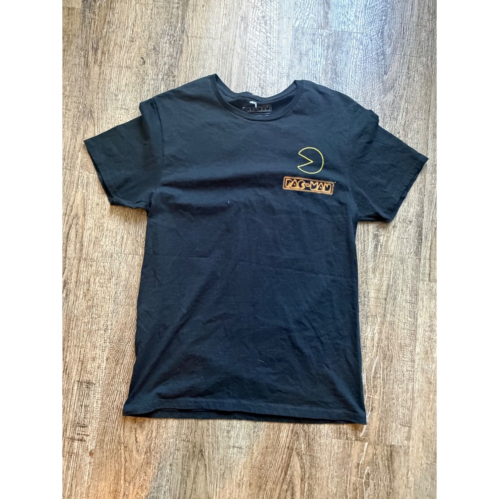 Pac-Man Mens Graphic‎ T-Shirt Black C-Life Group Retro Gaming Size Medium M